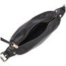 Чорна жіноча сумка з натуральної шкіри флотар з однією лямкою Vintage 2422305 - 3