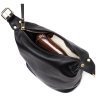 Чорна жіноча сумка з натуральної шкіри флотар з однією лямкою Vintage 2422305 - 4