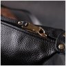 Чорна жіноча сумка з натуральної шкіри флотар з однією лямкою Vintage 2422305 - 8