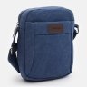 Мужская текстильная сумка-планшет маленького размера в синем цвете Monsen 71542 - 2