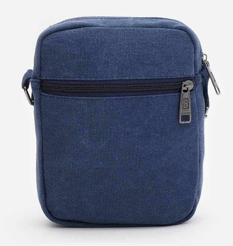 Чоловіча текстильна сумка-планшет маленького розміру в синьому кольорі Monsen 71542