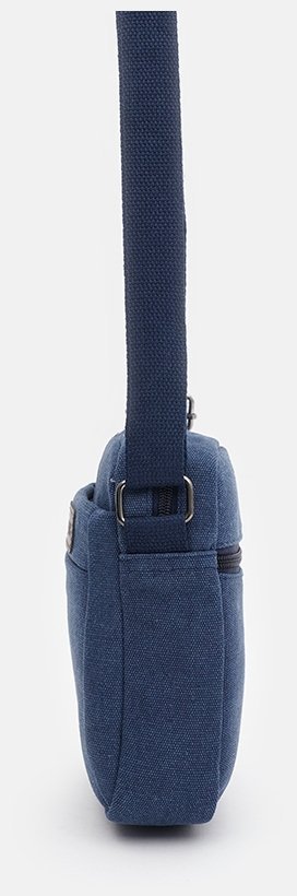 Чоловіча текстильна сумка-планшет маленького розміру в синьому кольорі Monsen 71542