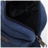 Мужская текстильная сумка-планшет маленького размера в синем цвете Monsen 71542 - 5