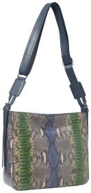 Женская кожаная сумка с тиснением под змею Desisan 81542