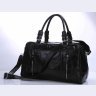 Черная дорожная сумка из натуральной кожи большого размера VINTAGE STYLE (14135) - 1