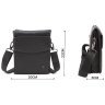 Шкіряна чоловіча сумка планшет чорного кольору H.T Leather (10306) - 3