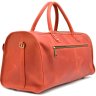 Дорожная кожаная сумка красного цвета в стиле винтаж TARWA (19918) - 3