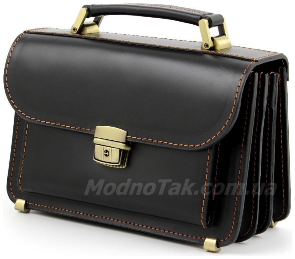 Классическая мужская кожаная барсетка ручной работы Старинная Италия (10504) modnotak фото №1