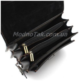 Классическая мужская кожаная барсетка ручной работы Старинная Италия (10504)