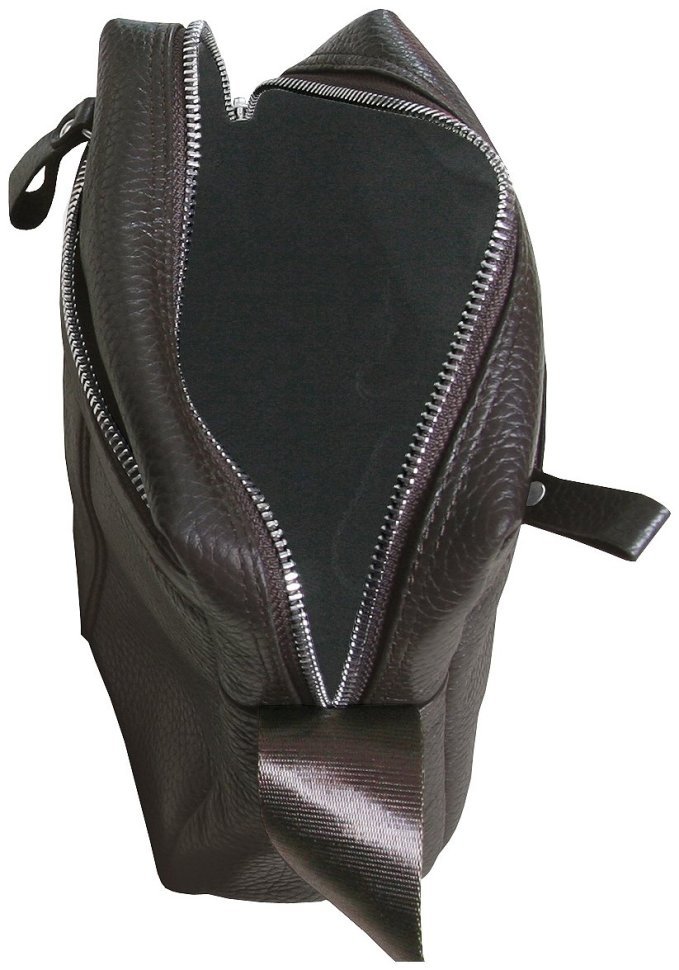 Чоловіча сумка планшет із фактурної шкіри на 1 містке відділення Vip Collection 102342 коричневого кольору фото №6 Чоловіча сумка планшет із фактурної шкіри на 1 містке відділення Vip Collection 102342 коричневого кольору modnotak фото №6