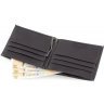 Компактное мужское кожаное портмоне на магните под кредитные карточки с зажимом для денег MD Leather Collection (18073) - 5