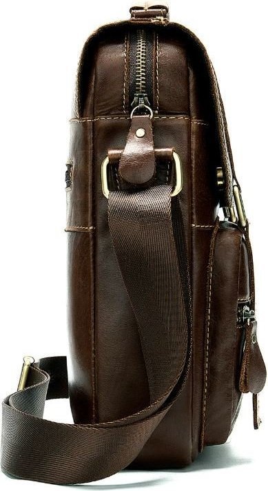 Стильна чоловіча сумка планшет з плечовим ременем і ручкою VINTAGE STYLE (14841)