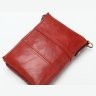 Красный женский кошелек из мягкой кожи среднего размера Vintage (14680) - 2