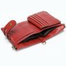Червоний жіночий гаманець з м'якої шкіри середнього розміру Vintage (14680) - 7