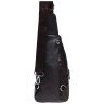 Мужской кожаный вместительный слинг-рюкзак коричневого цвета Borsa Leather 72942 фото №3 Мужской кожаный вместительный слинг-рюкзак коричневого цвета Borsa Leather 72942 modnotak фото - 3