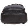 Мужской кожаный вместительный слинг-рюкзак коричневого цвета Borsa Leather 72942 - 4