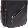Мужской кожаный вместительный слинг-рюкзак коричневого цвета Borsa Leather 72942 - 8