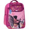 Школьный рюкзак из текстиля в малиновом цвете с рисунком Bagland (53242) - 1
