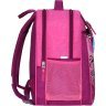 Школьный рюкзак из текстиля в малиновом цвете с рисунком Bagland (53242) - 2