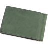 Мужской зажим для денег из винтажной кожи зеленого цвета Grande Pelle (13285) - 3