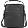 Чоловіча сумка-барсетка з натуральної шкіри флотар в чорному кольорі Tiding Bag (15742) - 4