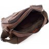 Кожаная мужская наплечная сумка вертикального типа Leather Collection (10363) - 7