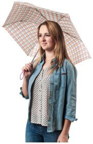 Зонт женский Fulton Superslim-2 L553 Modern Check (складной, механика, разноцветный в клетку) 93842