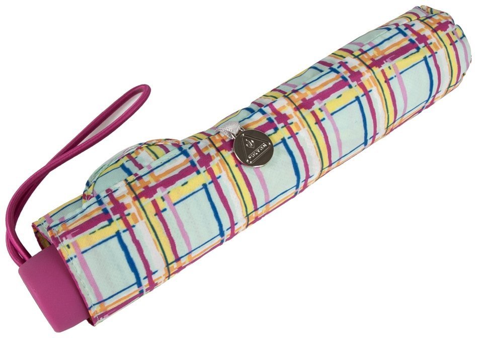 Зонт женский Fulton Superslim-2 L553 Modern Check (складной, механика, разноцветный в клетку) 93842 modnotak фото №6