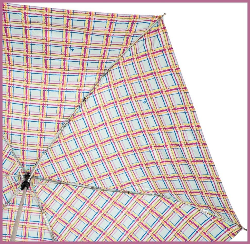 Зонт женский Fulton Superslim-2 L553 Modern Check (складной, механика, разноцветный в клетку) 93842 modnotak фото №8