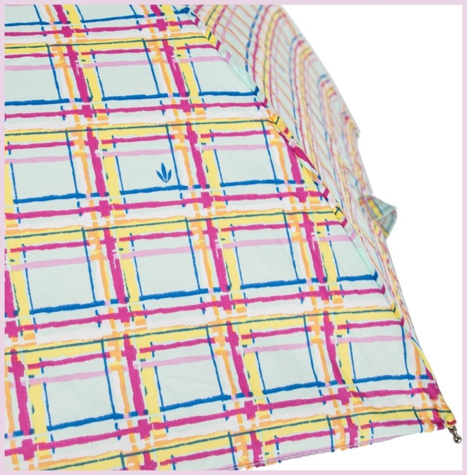 Зонт женский Fulton Superslim-2 L553 Modern Check (складной, механика, разноцветный в клетку) 93842 modnotak фото №9