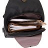 Вместительная сумка-слинг через плечо из плотного текстиля черного цвета Vintage (20555) - 4