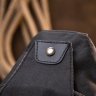 Містка сумка-слінг через плече з щільного текстилю чорного кольору Vintage (20555) - 7