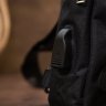 Містка сумка-слінг через плече з щільного текстилю чорного кольору Vintage (20555) - 8