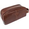 Чоловічий несесер з гладкої шкіри з ручкою для носіння Ashwood T78 Chestnut 94242 коричневого кольору фото №2 Чоловічий несесер з гладкої шкіри з ручкою для носіння Ashwood T78 Chestnut 94242 коричневого кольору modnotak фото - 2