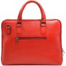 Жіноча ділова сумка червоного кольору з натуральної шкіри Desisan (3032-4) - 2