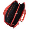 Женская деловая сумка красного цвета из натуральной кожи Desisan (3032-4) - 4