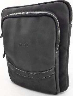 Наплечная мужская сумка планшет из винтажной матовой кожи Crazy Horse VATTO (11883) - 2