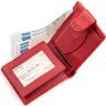 Красный кошелек из фактурной кожи питона SNAKE LEATHER (024-18182) - 3