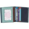 Маленький женский кошелек синего цвета из натуральной кожи ST Leather 1767342 - 2