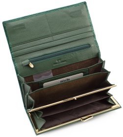 Жіночий лаковий гаманець з монетницьою на клямці ST Leather (16338)