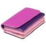 Шкіряна ключниця-гаманець рожево-фіолетового кольору Visconti Tahiti 77342 - 2