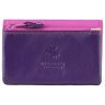Шкіряна ключниця-гаманець рожево-фіолетового кольору Visconti Tahiti 77342 - 3