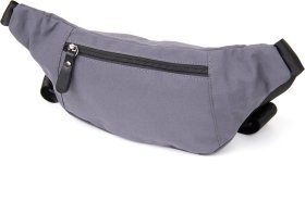Містка чоловіча бананка з нейлону сірого кольору Vintage (20638)