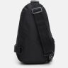 Чорна містка чоловіча сумка-рюкзак через плече з текстилю Monsen (22111) - 3