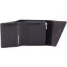 Чорний гаманець невеликого розміру із натуральної італійської шкіри високої якості Grande Pelle 67842 - 2