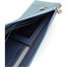 Красивый тонкий женский кошелек из натуральной кожи голубого цвета Marco Coverna 68642 - 7