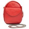 Кожаная женская мини-сумка красного цвета на цепочке BlankNote Kroha 79042 - 1