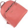 Средний женский рюкзак из натуральной кожи персикового цвета KARYA 69742 - 4
