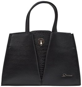 Деловая женская сумка из натуральной фактурной кожи Desisan 79742