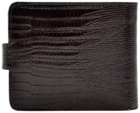 Кожаное мужское портмоне с лазерным тиснением Desisan 80443 коричневого цвета